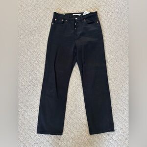 Levi’s Wedgie Straight Black Jeans
